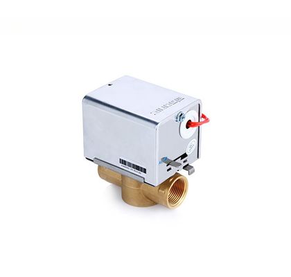Valvola di zona motorizzata a due vie in ottone DN20 per frigorifero ad acqua FCU HVAC Performance elettrica