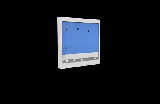 Termostato intelligente di controllo della stanza con touch screen acrilico e gamma di ambiente di lavoro