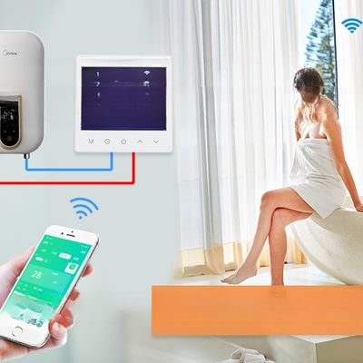 Fonte di alimentazione intelligente 24VAC/110VAC/220VAC Termostato WIFI con comunicazione Modbus