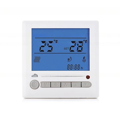 Termostato digitale di riscaldamento a pavimento con sensore esterno e gamma di temperatura da 5 a 35 °C