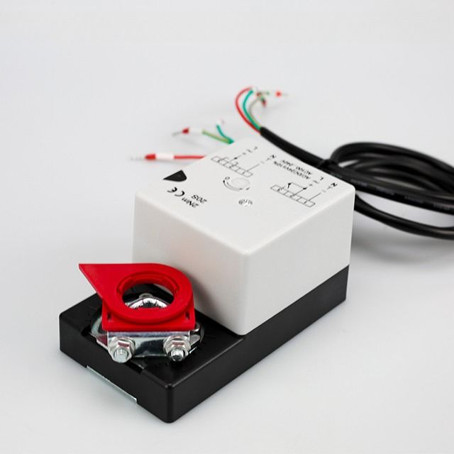 Attuatore di ammortizzatori di controllo dell'aria a rotazione selezionabile 24V 6Nm per sistemi HVAC e macchine